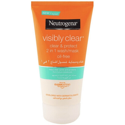 Neutrogena Visibly Clear 2 in 1 Wash/Mask Oil Free 150ml