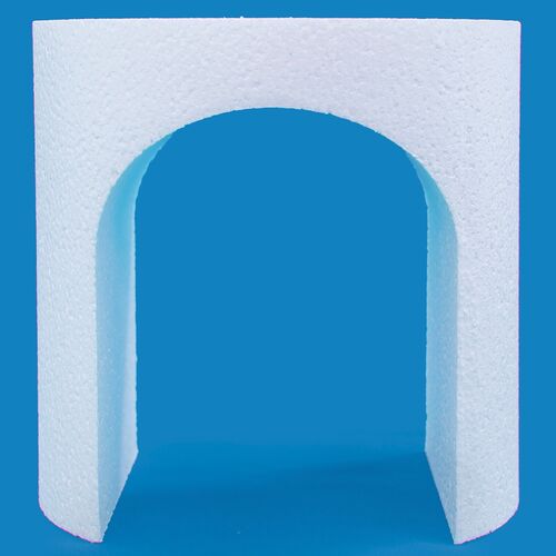 Single Tier Round Cake Dummy 6" with Cut Out