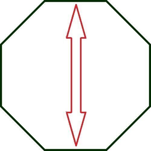 Octagon Cake Dummy (Side to side)