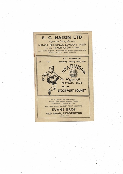 More Football Programmes listed today