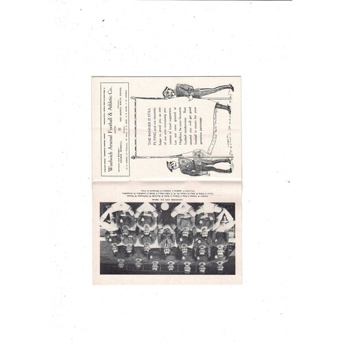 1963/64 Arsenal v Leicester City Football Programme