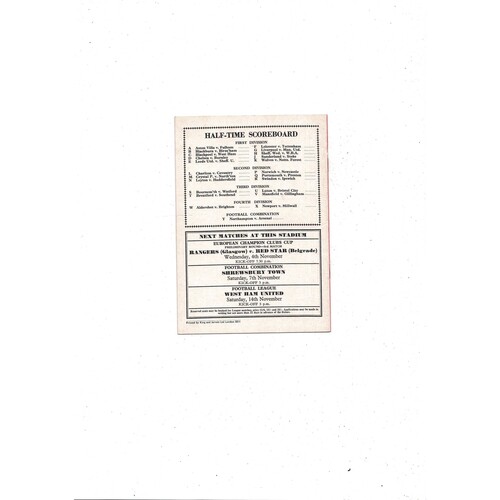 1964/65 Arsenal v Everton Football Programme + press cuttings