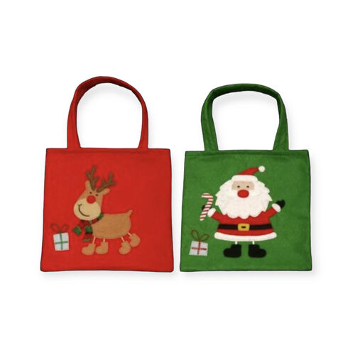 Santa & Rudolph Felt Christmas Gift Bags