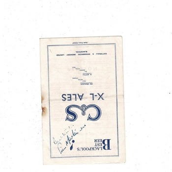 1953/54 Blackpool v Sheffield Wednesday Football Programme