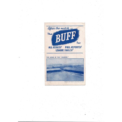 1959/60 Bury v Oldham Athletic FA Cup Football Programme.