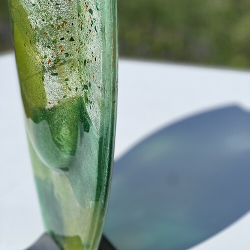 All Green - Oval Vase