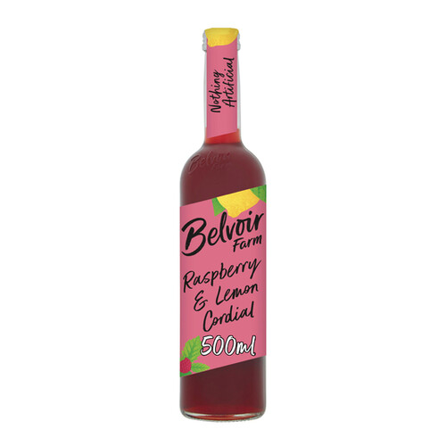 Belvoir Farm Raspberry & Lemon Cordial 500ml