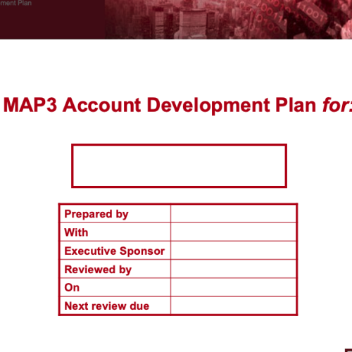 Example end user Account Plan