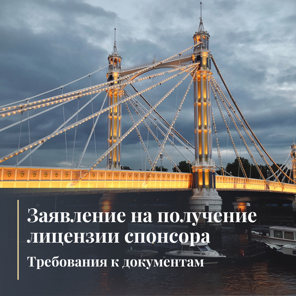 Заявление на получение лицензии спонсора: требования к документам
