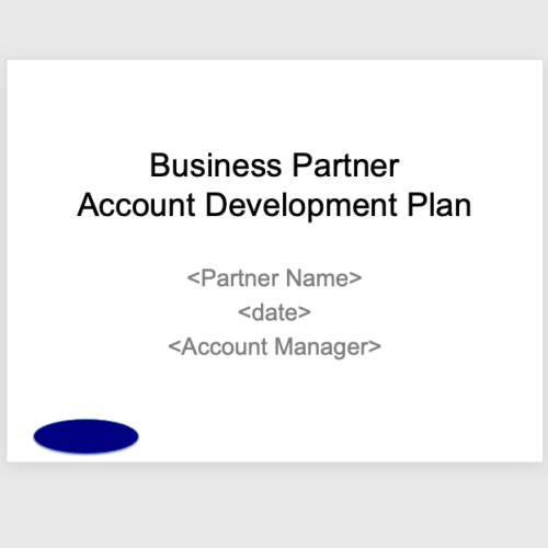 Partner Account Plan