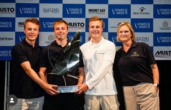 Winners of U25 Trophy at Cowes Week 2023