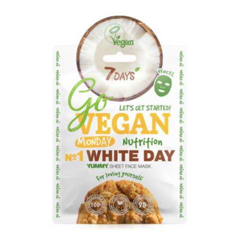 Vegan Hydrating Daily Face Masks with Hyaluronic Acid & Essential Oils 7 days supply!