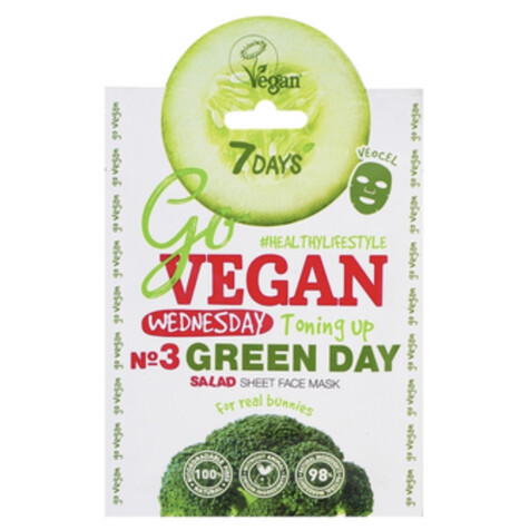 Vegan Hydrating Daily Face Masks with Hyaluronic Acid & Essential Oils 7 days supply!