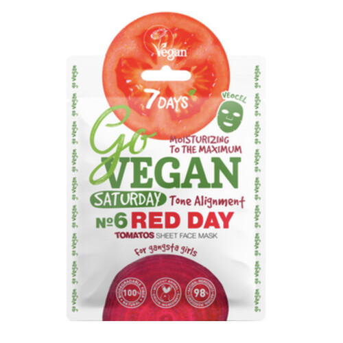 Vegan Hydrating Daily Face Masks with Hyaluronic Acid & Essential Oils 7 days supply!