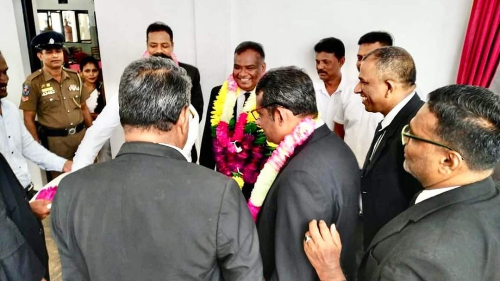 நீதிபதி பிரபாகரனை வரவேற்கும் நிகழ்வு