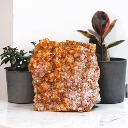 Citrine Cluster Geode