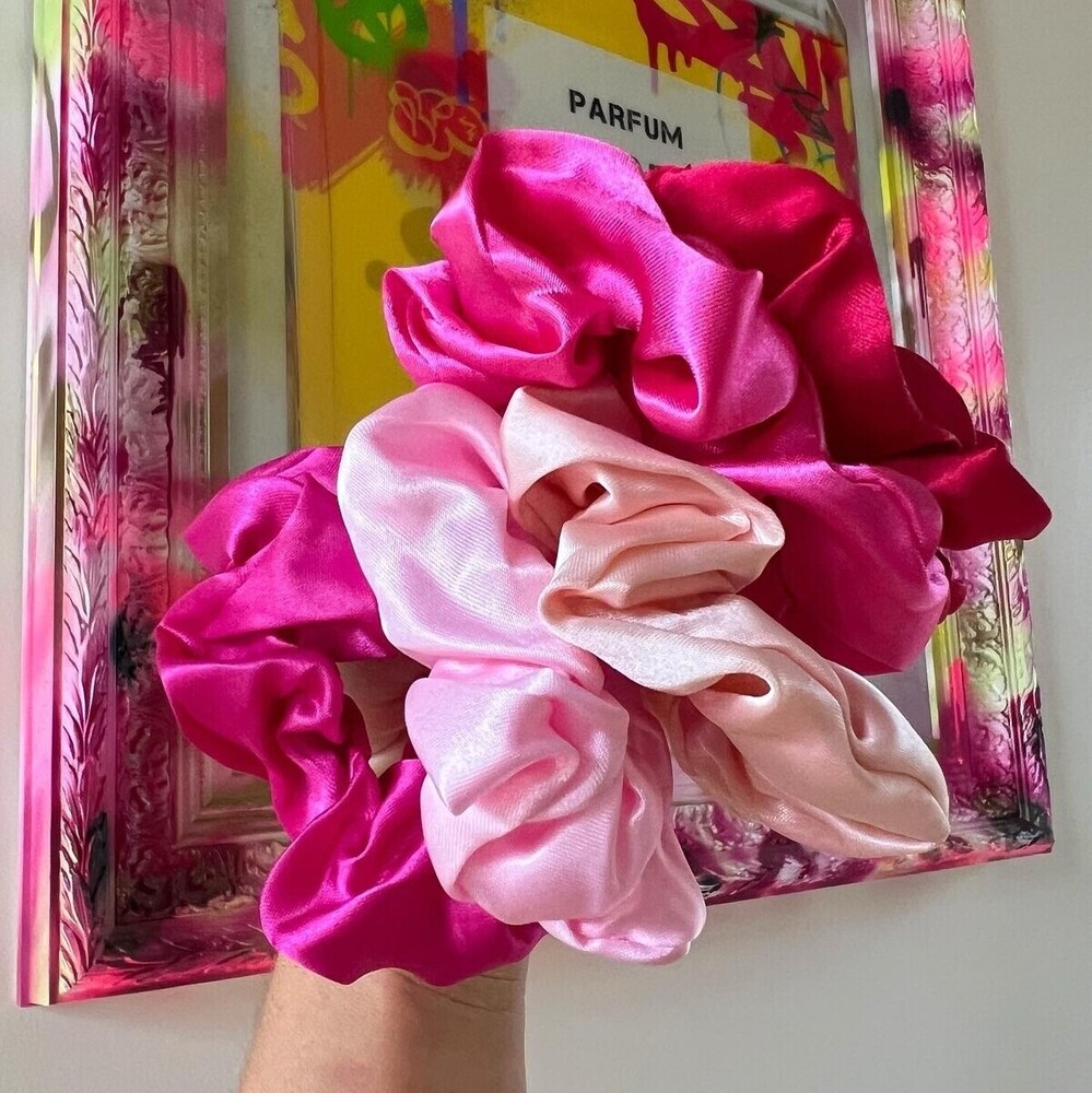 Satin Hair Scrunchies - Regular