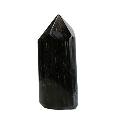 Polished Black Tourmaline Tower Point