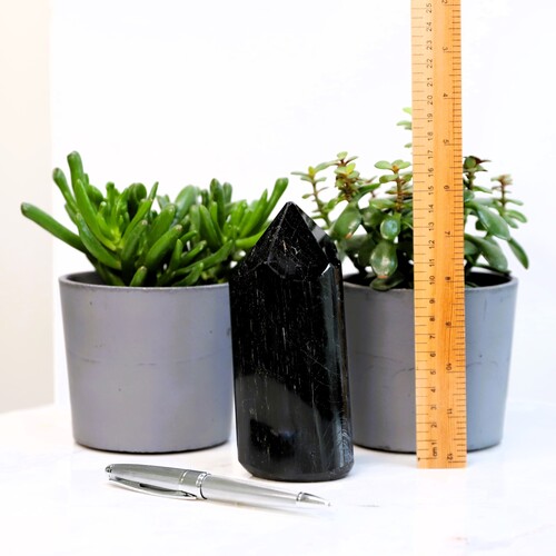 Polished Black Tourmaline Tower Point