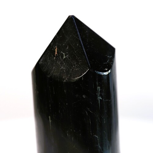 Polished Black Tourmaline Tower Point