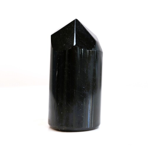 Polished Black Tourmaline Tower Point