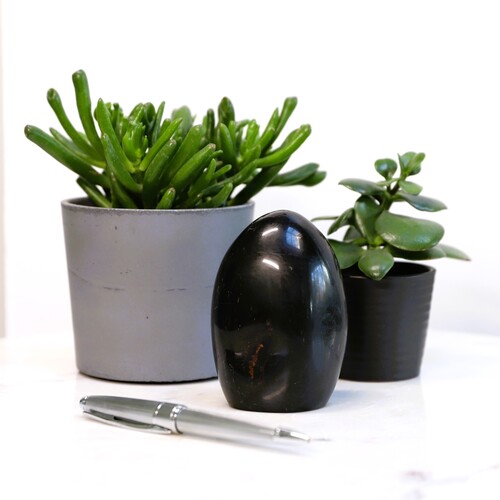 Polished Black Tourmaline freeform