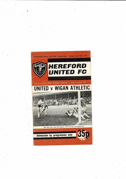 Latest Football Programmes Listed today