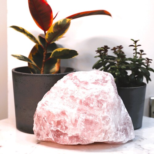 Natural Raw Rose Quartz free form