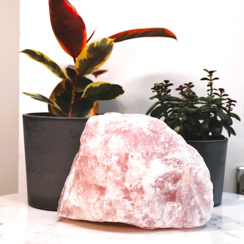 Natural Raw Rose Quartz free form