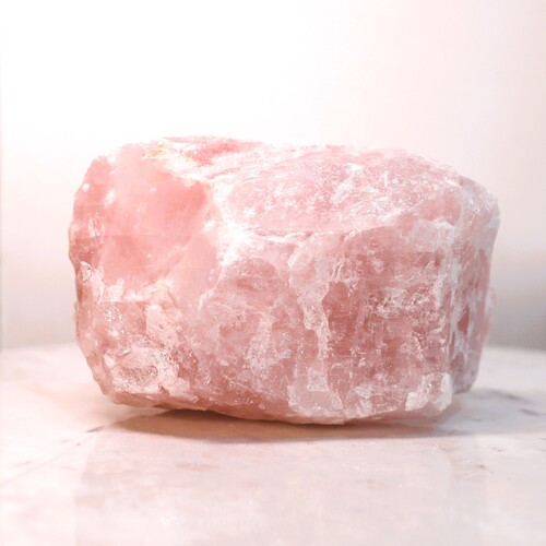 Natural Raw Rose Quartz free form