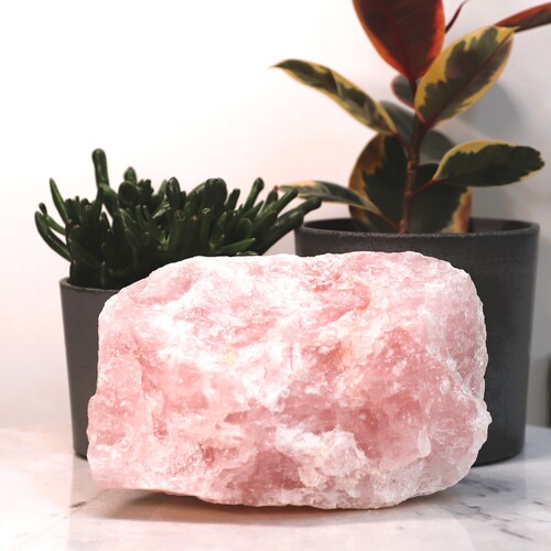 Natural Raw Rose Quartz free form