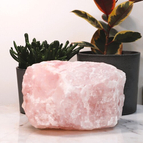 Natural Raw Rose Quartz free form