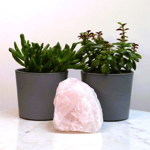 Natural Raw Rose Quartz free form