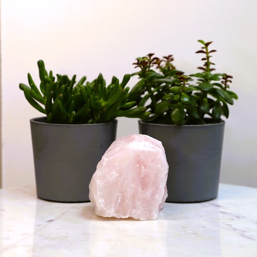 Natural Raw Rose Quartz free form