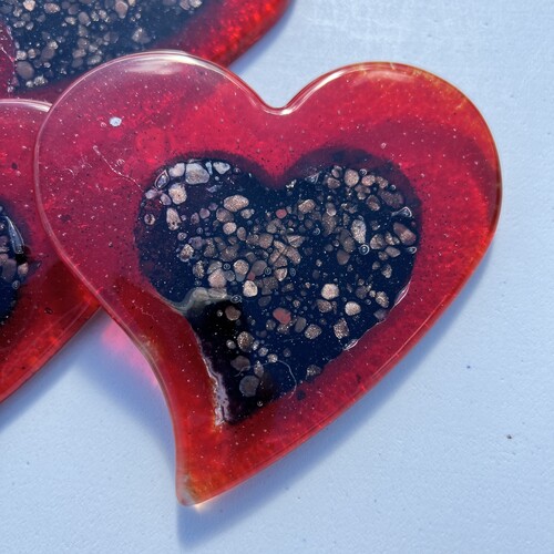 Fedra Red - Heart Coasters