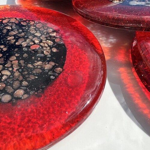 Fedra Red - Round Coasters