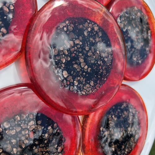 Fedra Red - Round Coasters
