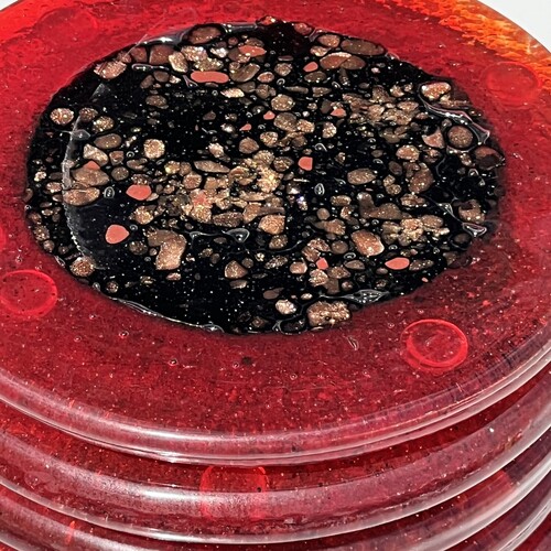 Fedra Red - Round Coasters