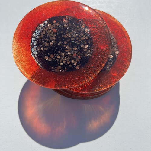 Fedra Red - Round Coasters