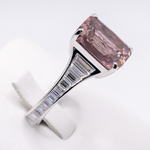 Moissanite stone on 925 Sterling Silver Ring