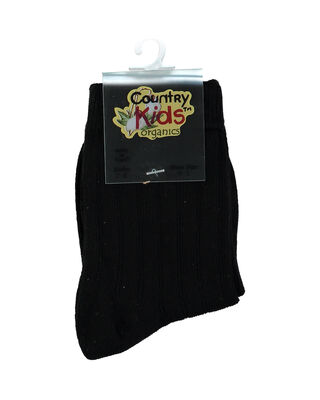 Rib Organic Socks - Chocolate