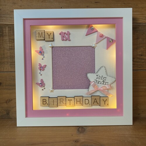 LED My 1st Birthday ( butterflies )