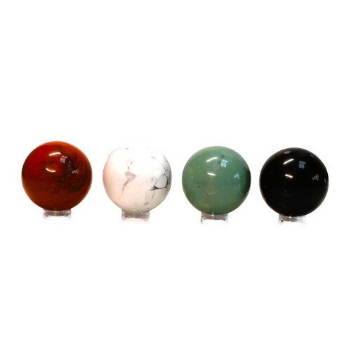 Crystal Sphere 4 piece Set