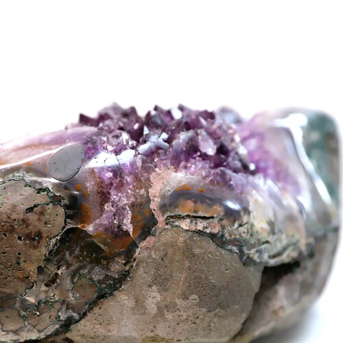 Large Amethyst Cluster Bowl Geode