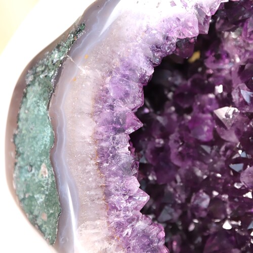 Large Amethyst Cluster Bowl Geode