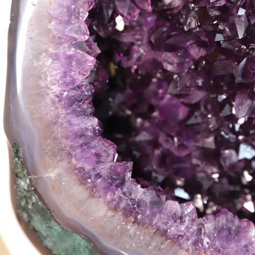 Large Amethyst Cluster Bowl Geode