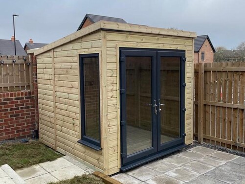 #PVC018 8x8 Pent Summer House
