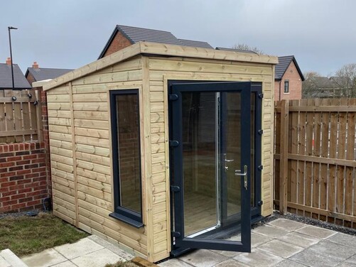 #PVC018 8x8 Pent Summer House