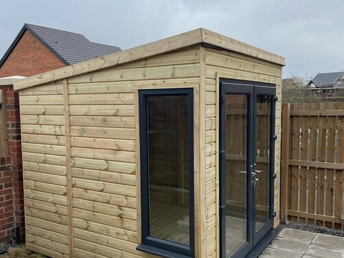 #PVC018 8x8 Pent Summer House