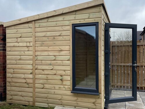 #PVC018 8x8 Pent Summer House
